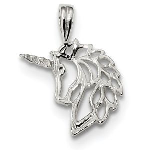 Sterling Silver Unicorn Pendant Charm Brand New